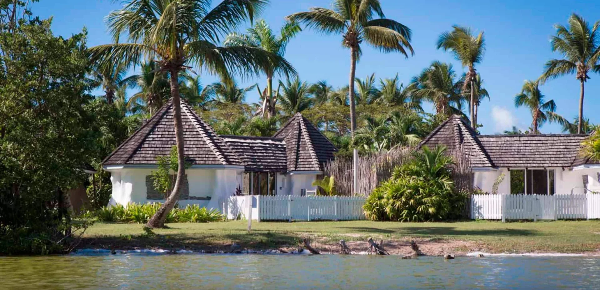 Gauguin Suite cottages by the lagoon at Galley Bay Resort & Spa.
