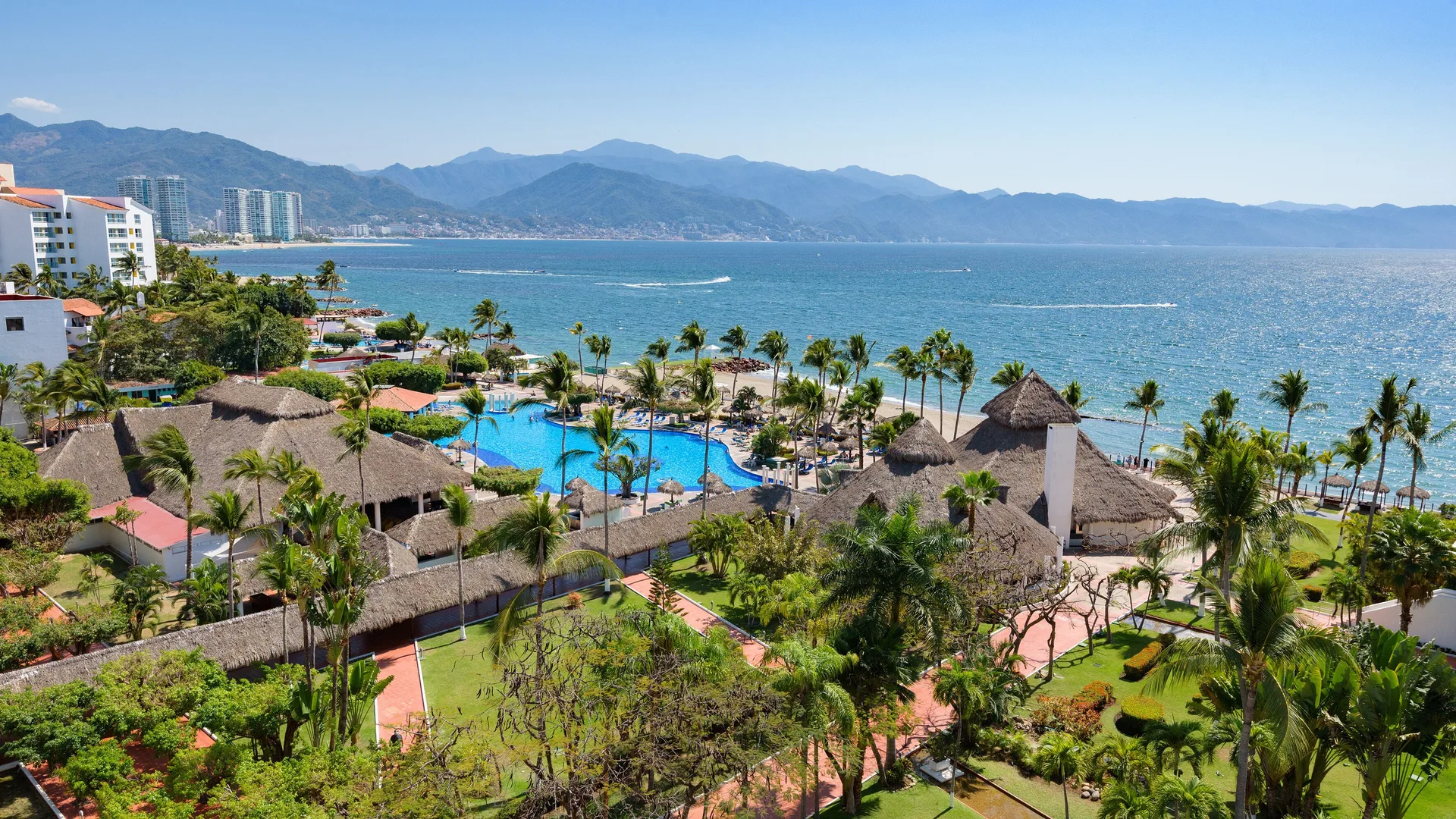 Melia Puerto Vallarta all-inclusive beachfront resort with family activities and tropical pools