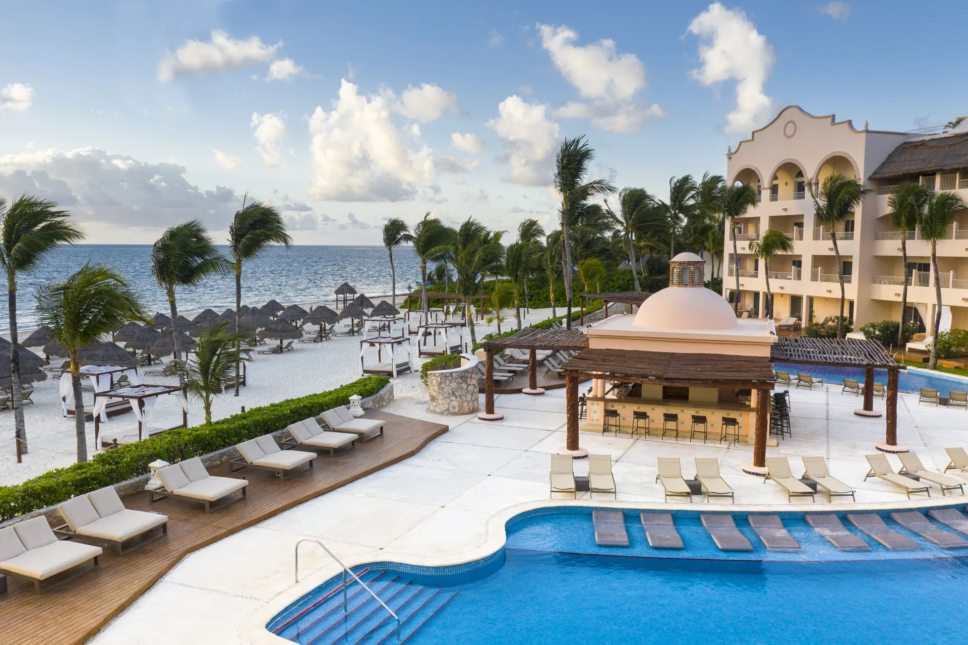 Excellence Riviera Cancun adults-only all-inclusive resort with romantic gardens pools and beachfront setting