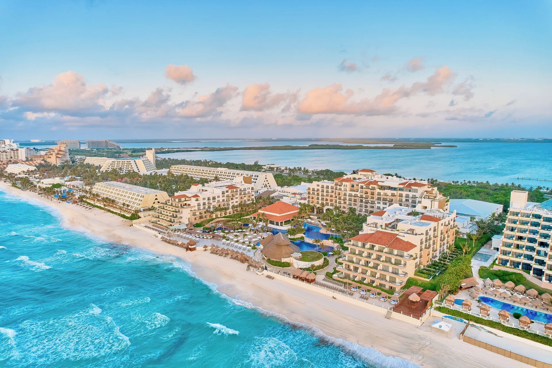 Fiesta Americana Condesa Cancun family-friendly all-inclusive resort with beachfront pools and Mexican style