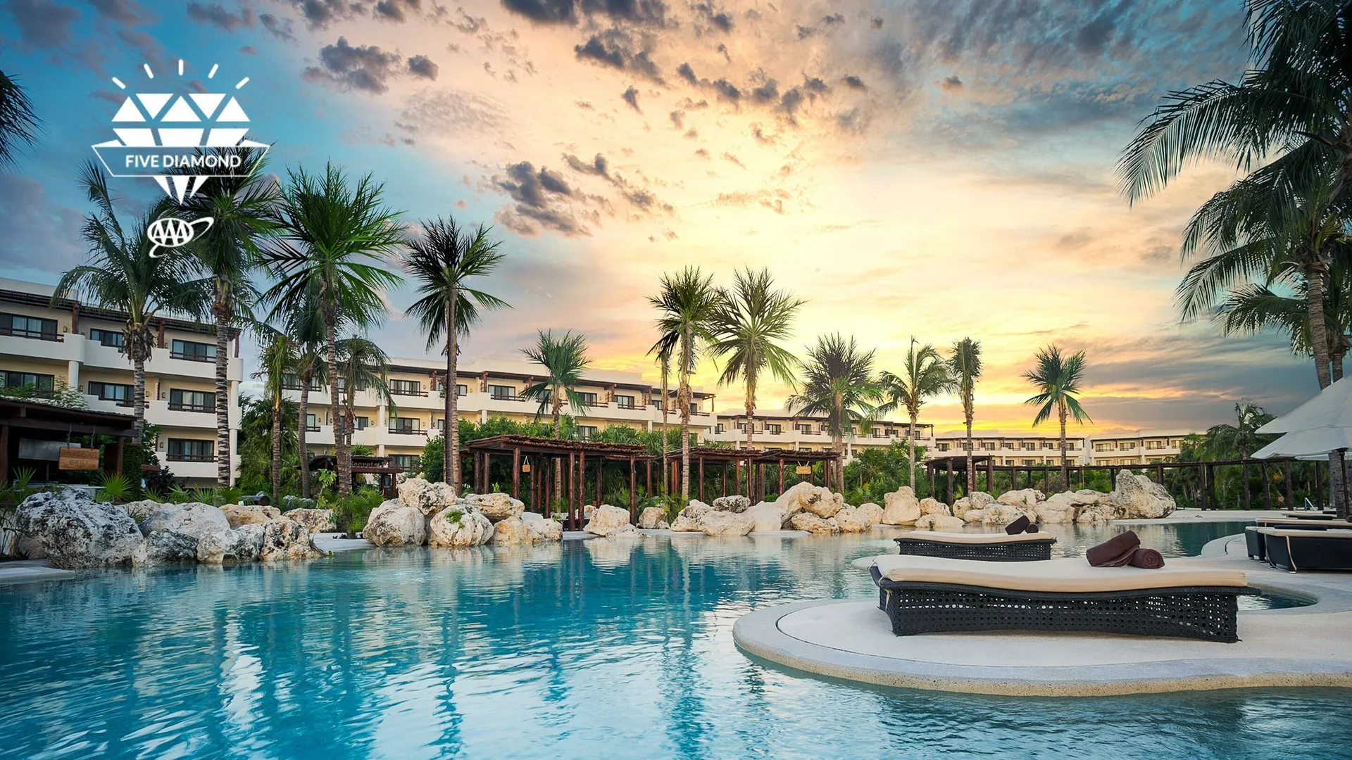 Secrets Maroma Beach Riviera Cancun adults-only all-inclusive with romantic beach setting and pools