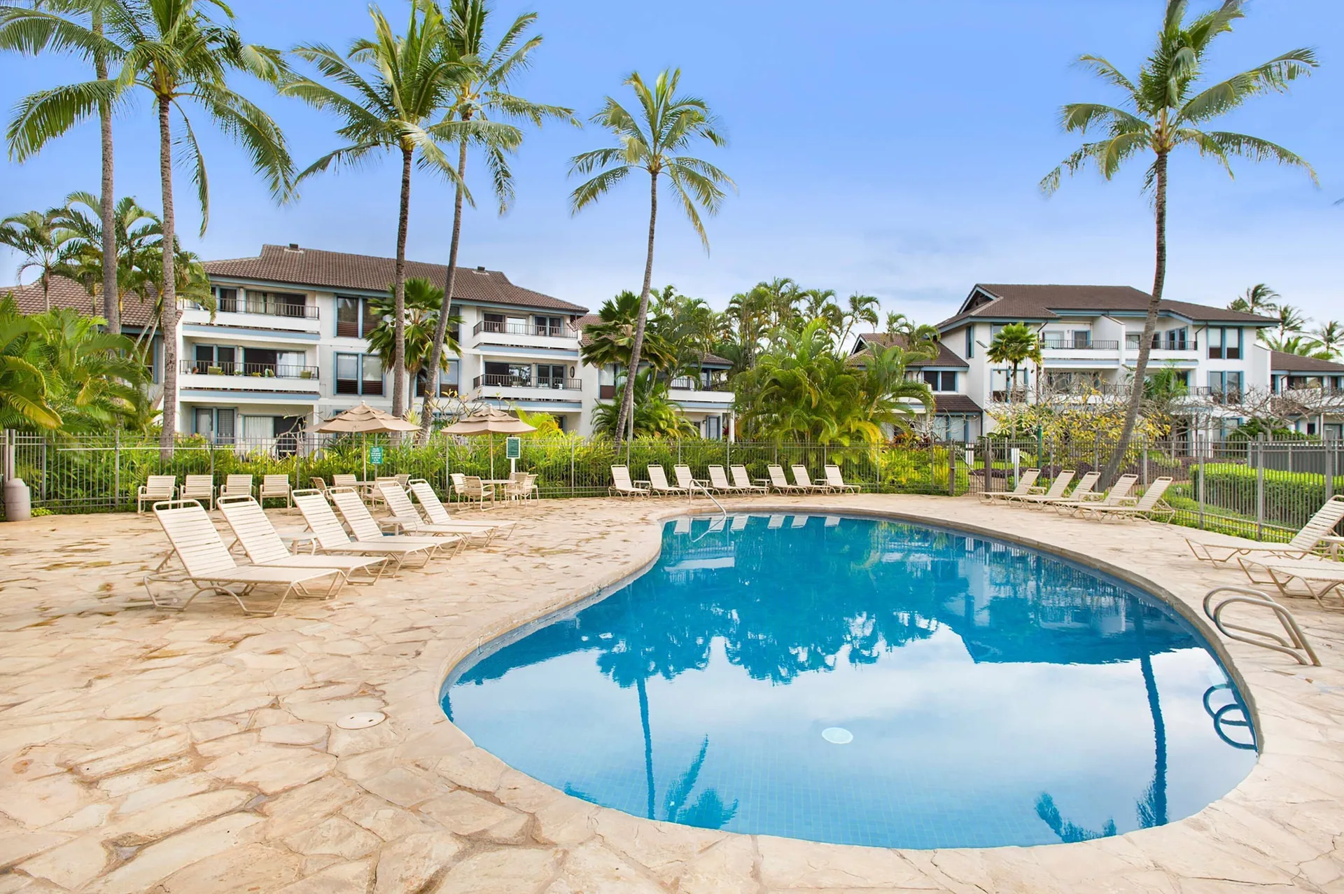 Aston at Poipu Kai spacious condo resort in Poipu with tropical landscaping and residential-style accommodations on Kauai.