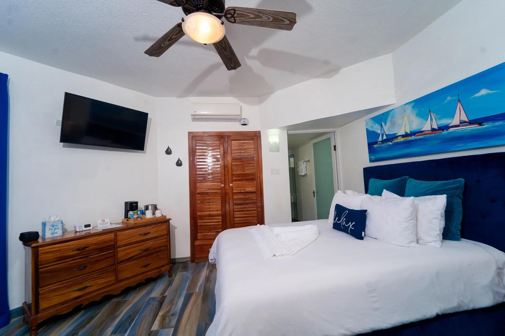 Blue Skies Beach Resort casual beachfront hotel in Negril with simple rooms and Seven Mile Beach access