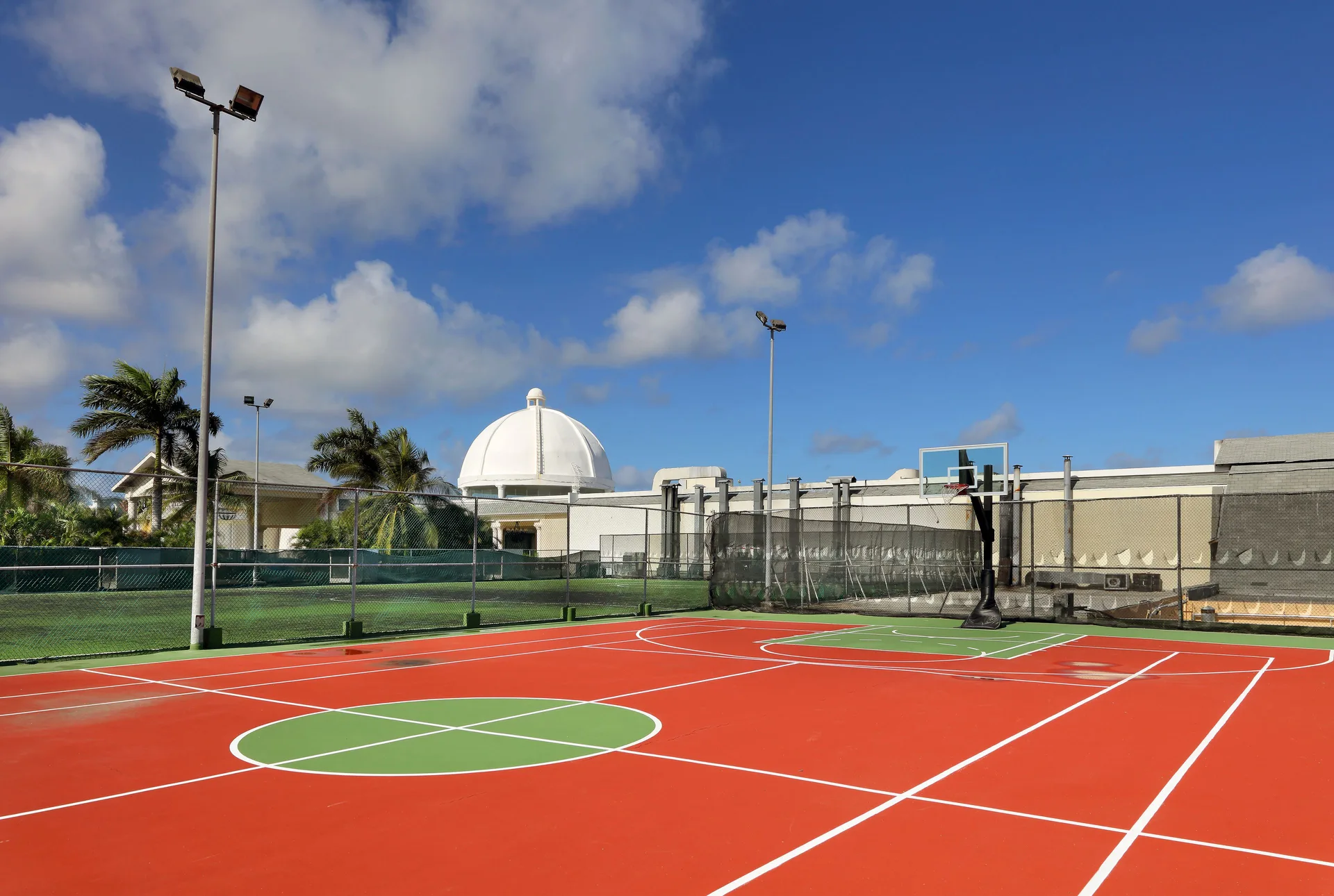 Outdoor basketball court at Grand Palladium Jamaica Resort & Spa.