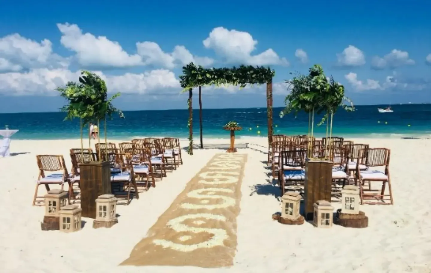 Beach with Pergola Venue at Grand Palladium Select Costa Mujeres