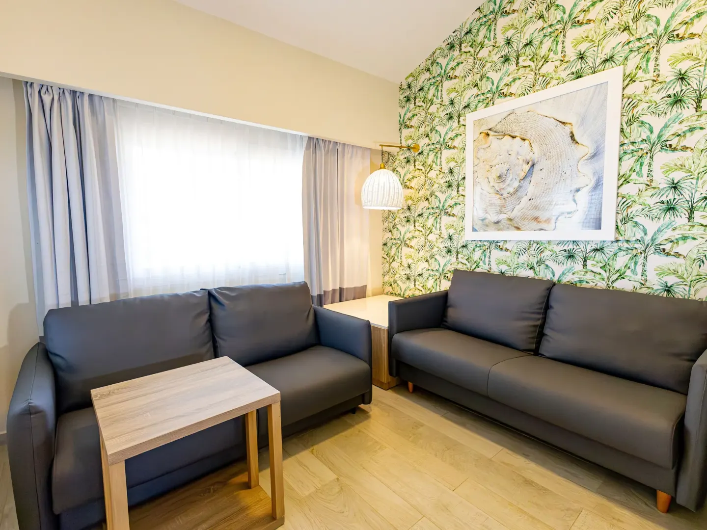 Separate sitting room in a Family Suite at Grand Sirenis Punta Cana Resort & Aquagames.
