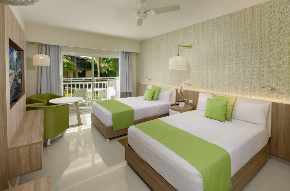 Standard Room with two beds and balcony at Grand Sirenis Punta Cana Resort & Aquagames.
