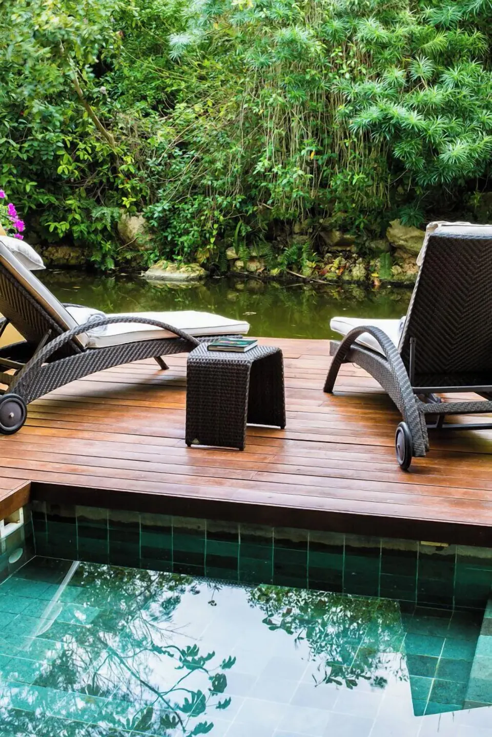 Private plunge pool and deck for a Nature View Suite at Grand Velas Riviera Maya.