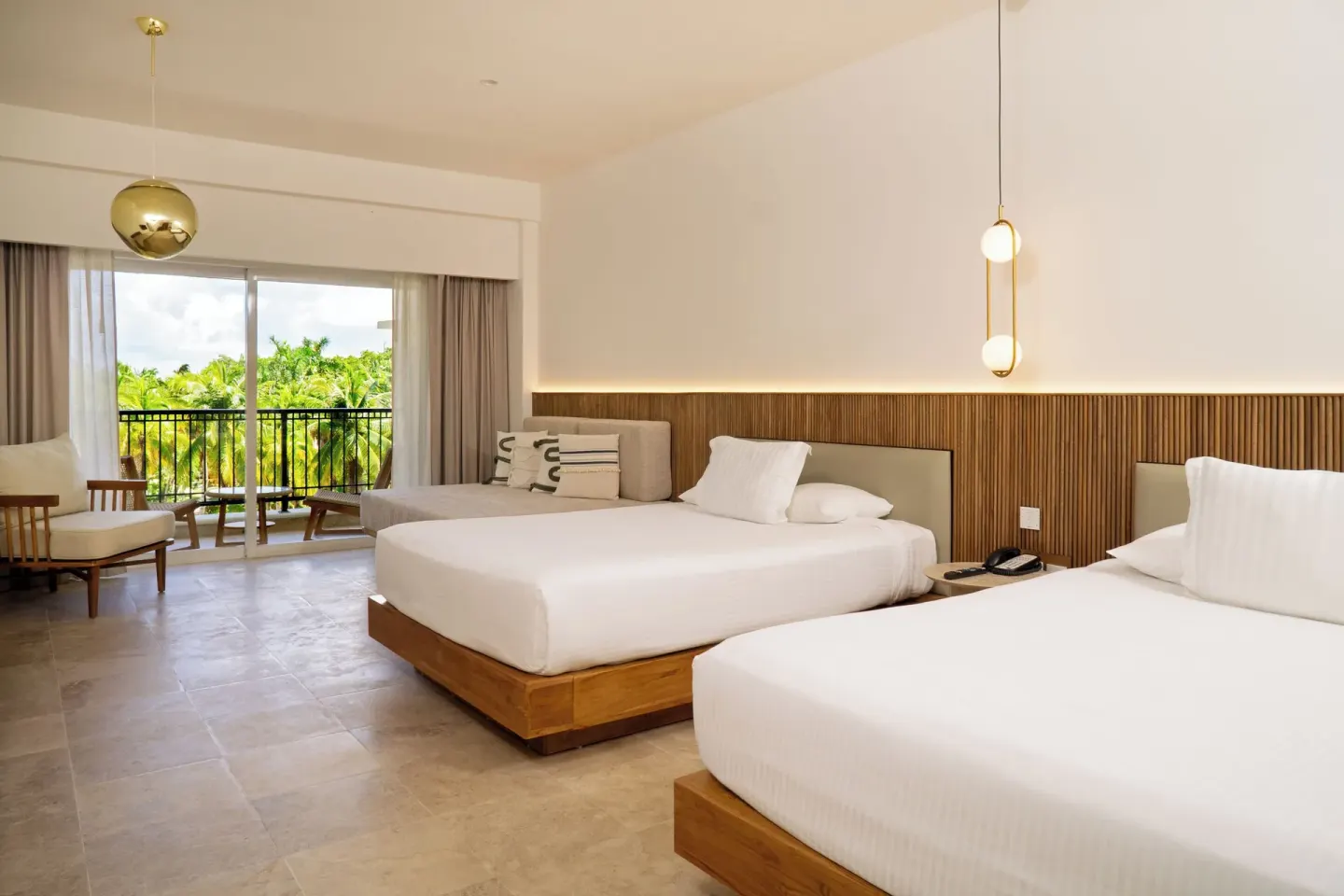 Two bed guest room with balcony at Hacienda Tres Rios Resort, Spa & Nature Park.