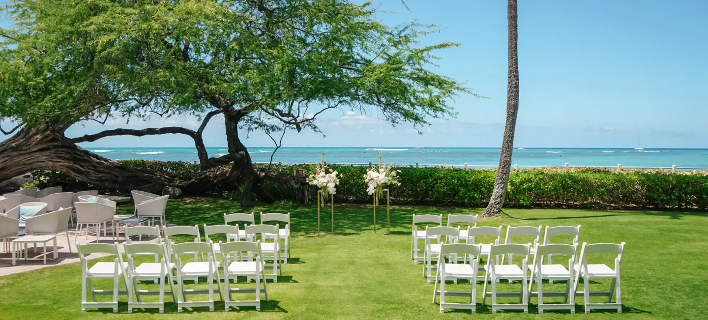 Kawehewehe Lawn Venue at Halekulani