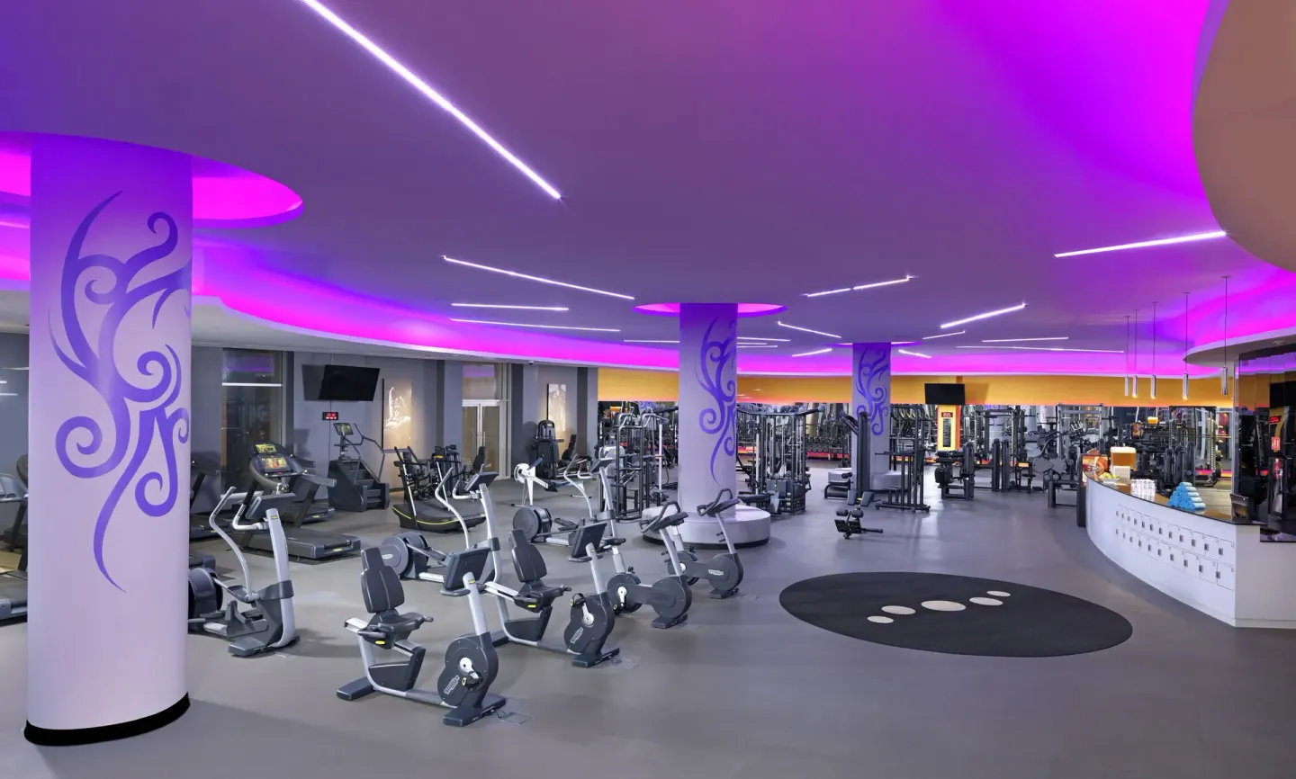 Fitness center with cardio and strength equipment at Hard Rock Hotel & Casino Punta Cana.