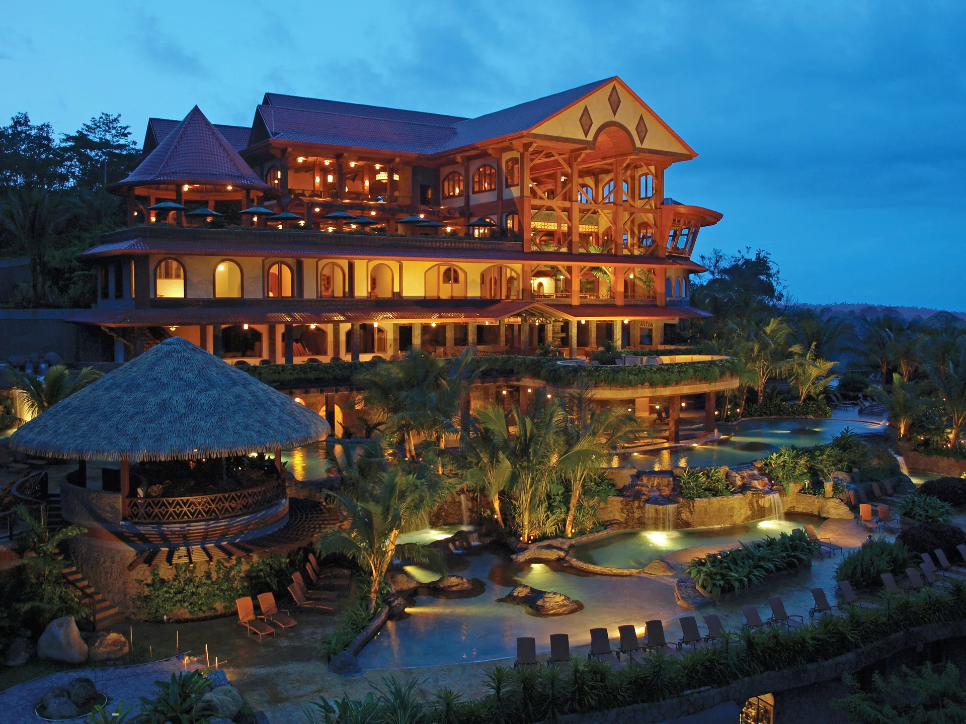 The Springs Resort and Spa at Arenal luxury hot springs resort with volcano views and expansive pools
