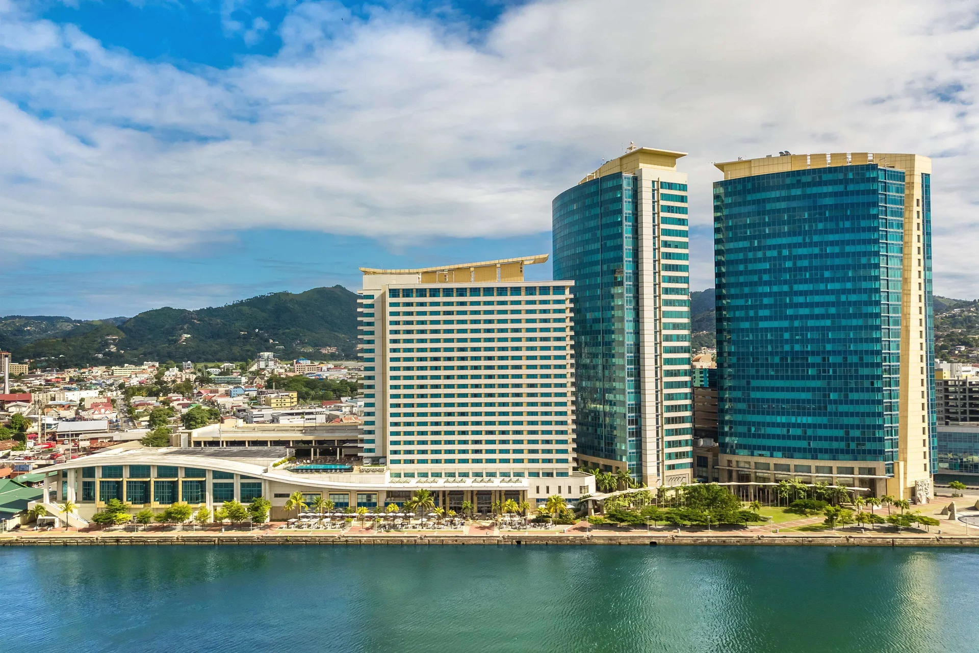 Hyatt Regency Trinidad waterfront business hotel with contemporary rooms and Port of Spain harbor views