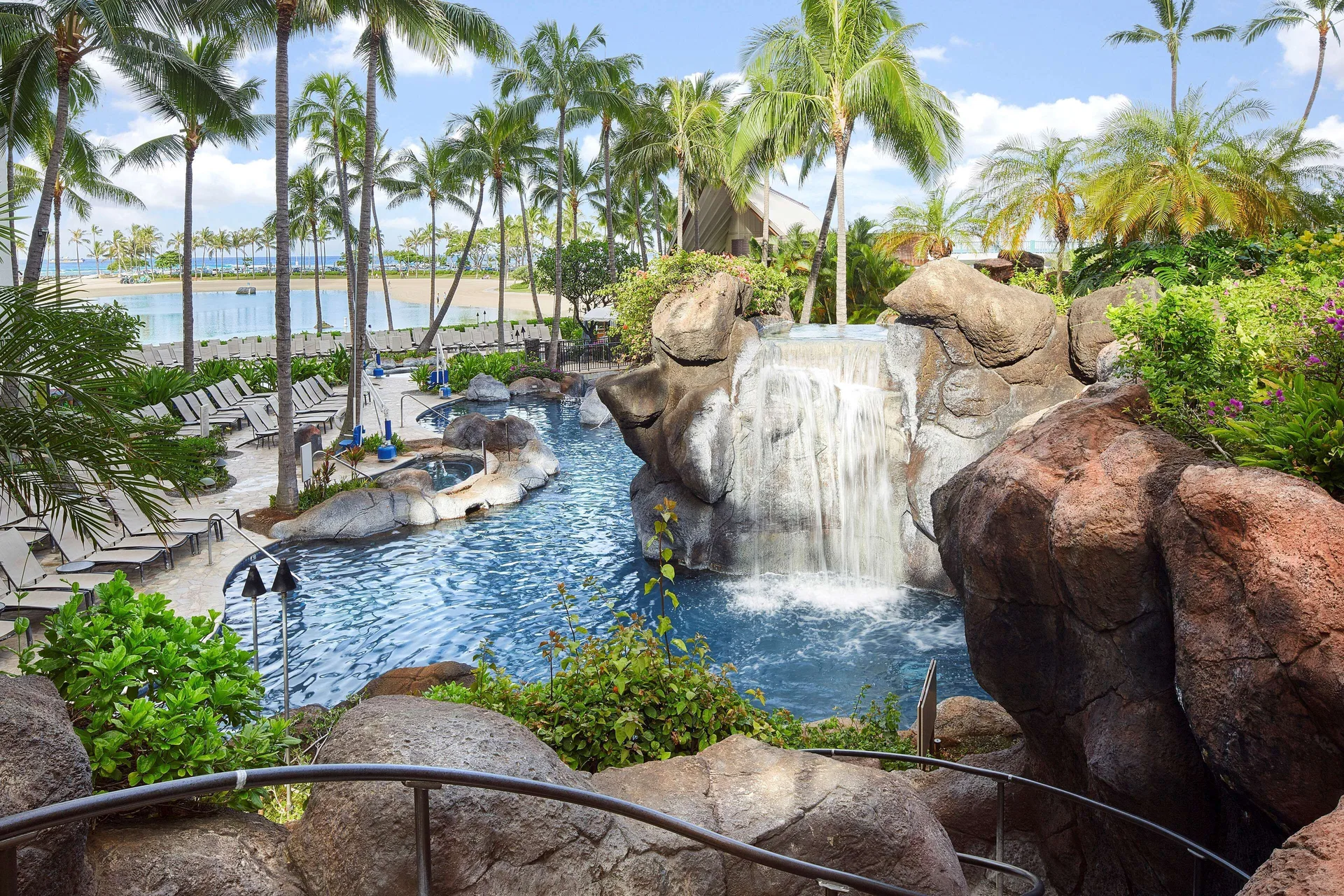 Hilton Grand Vacations Club Grand Waikikian Honolulu timeshare tower with resort amenities