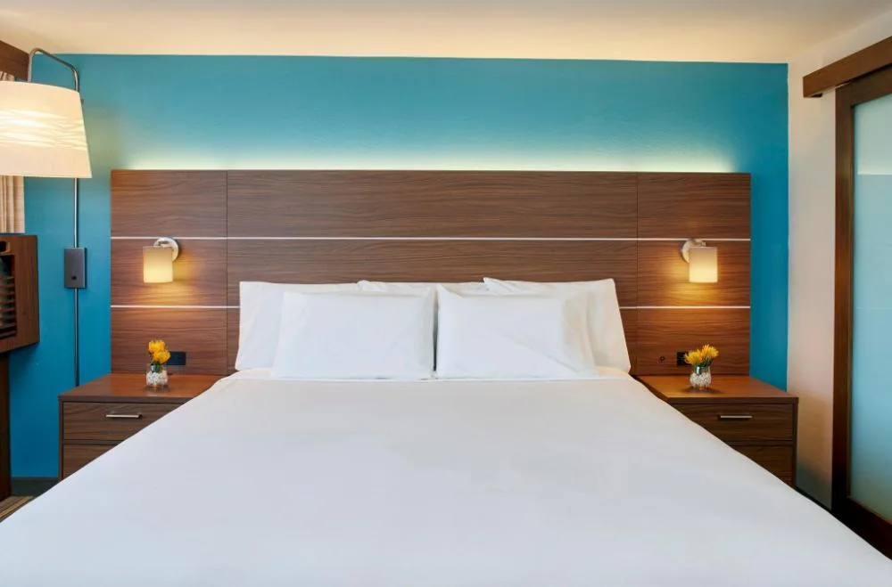 Standard accessible room with king bed at Holiday Inn Express Waikiki.