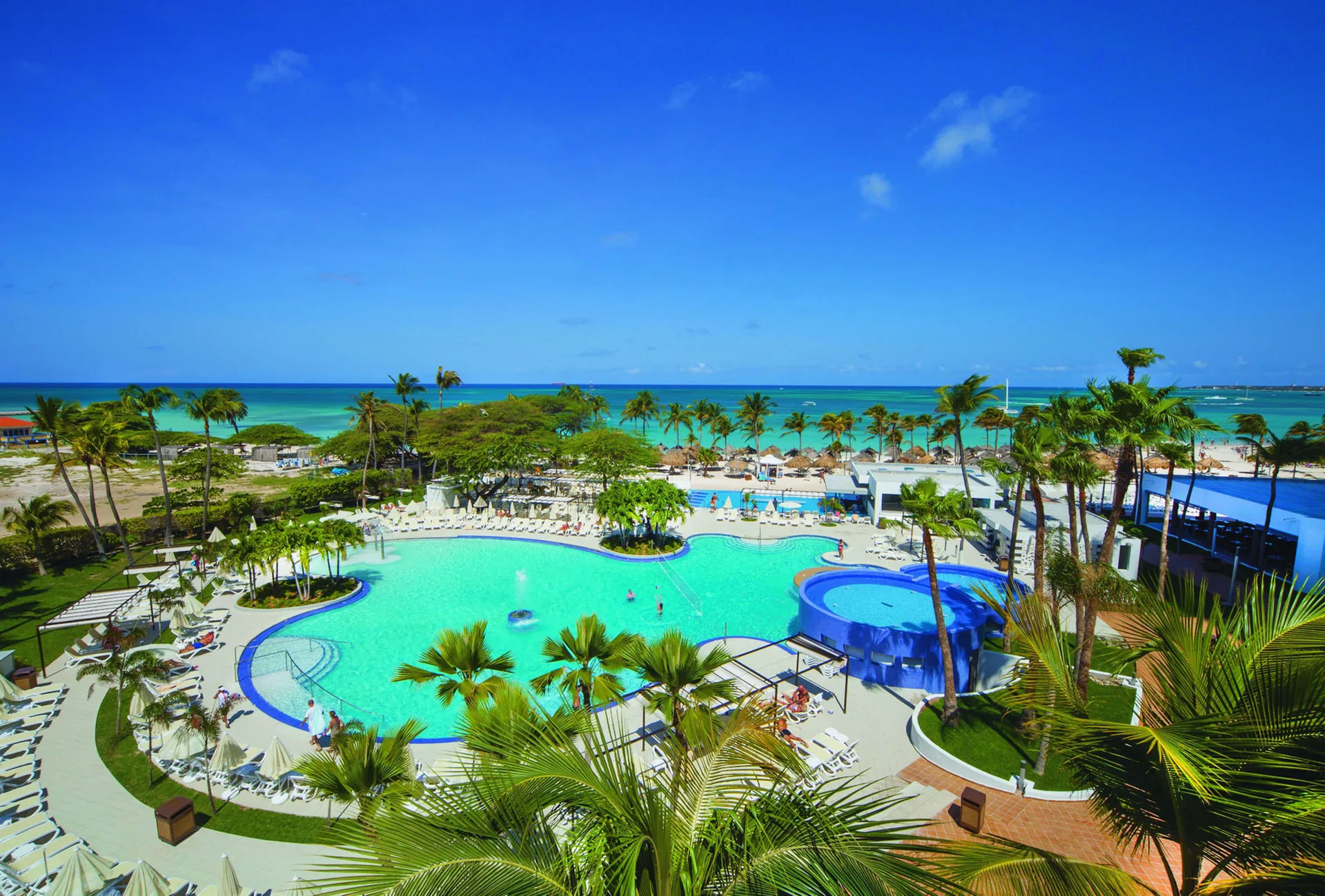 Hotel Riu Palace Antillas adults-only all-inclusive Palm Beach resort with beachfront pools and nightlife