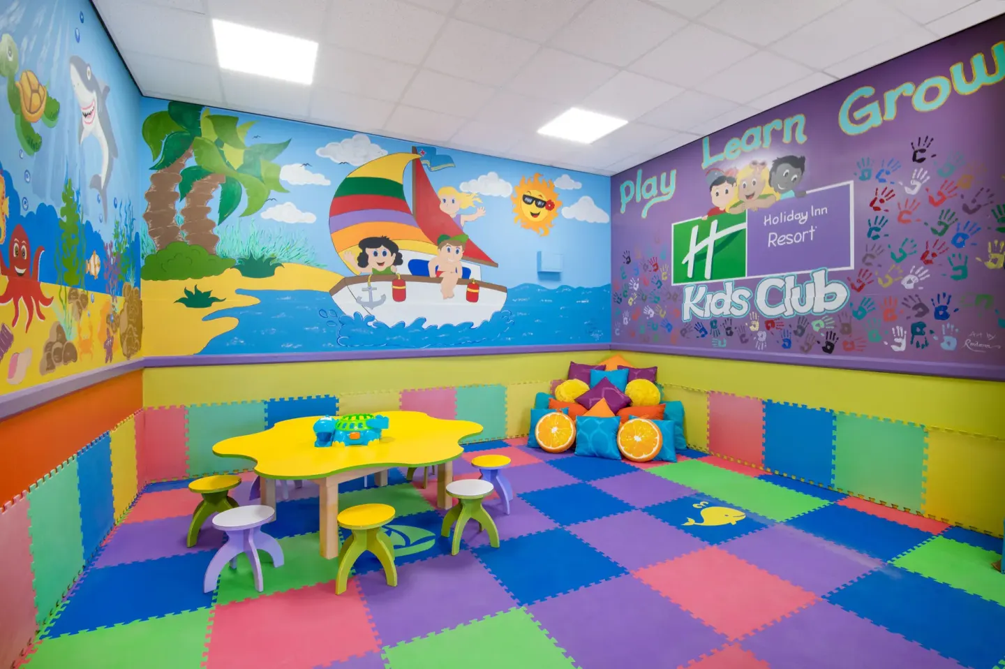 Colorful kids club playroom at Holiday Inn Resort Aruba - Beach Resort & Casino.