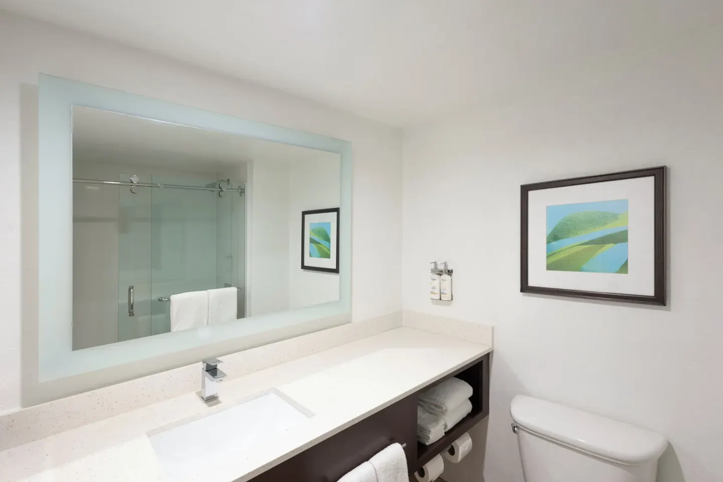 Premium Room bathroom vanity at Holiday Inn Resort Aruba - Beach Resort & Casino.