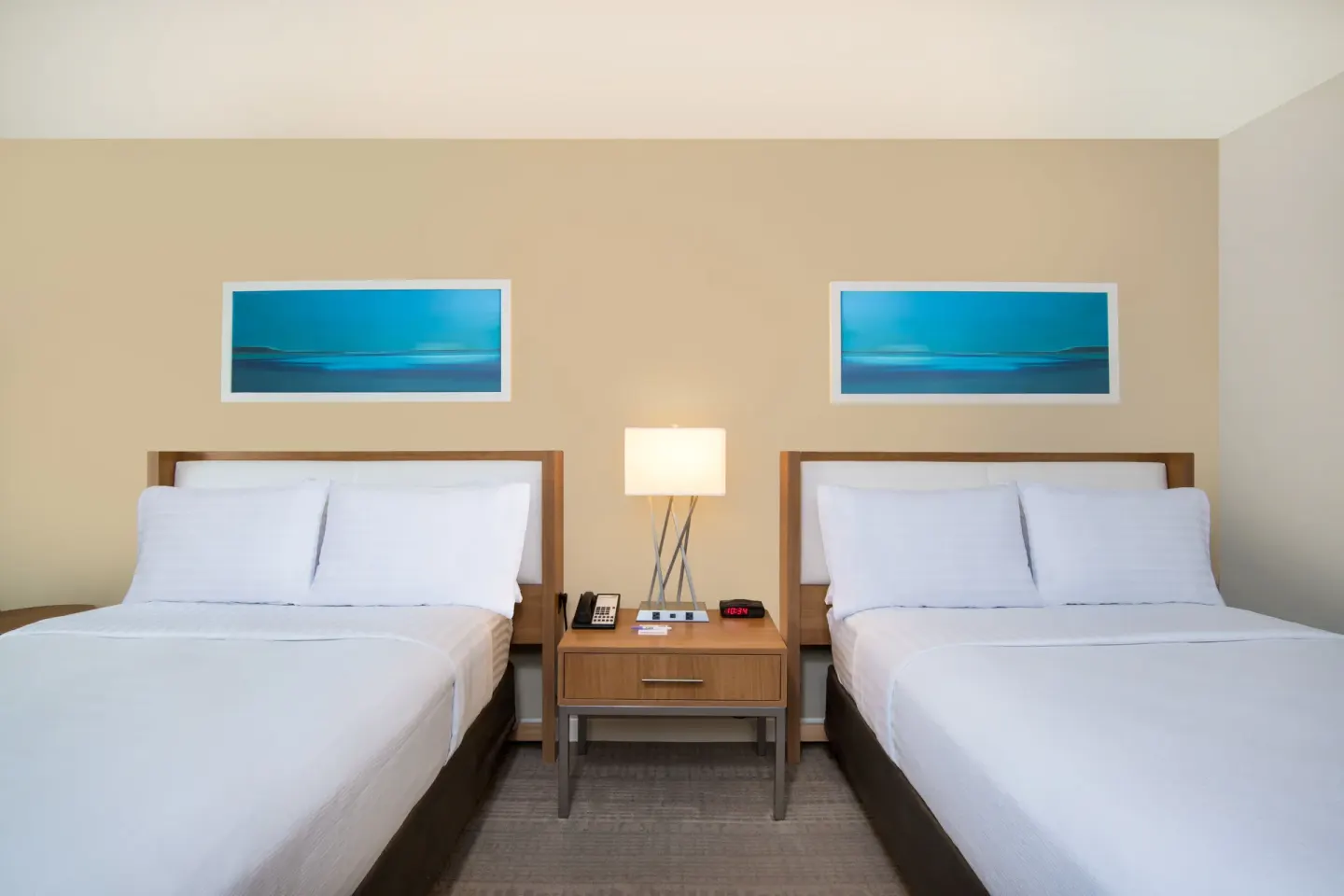 Premium Room two beds with center nightstand at Holiday Inn Resort Aruba - Beach Resort & Casino.