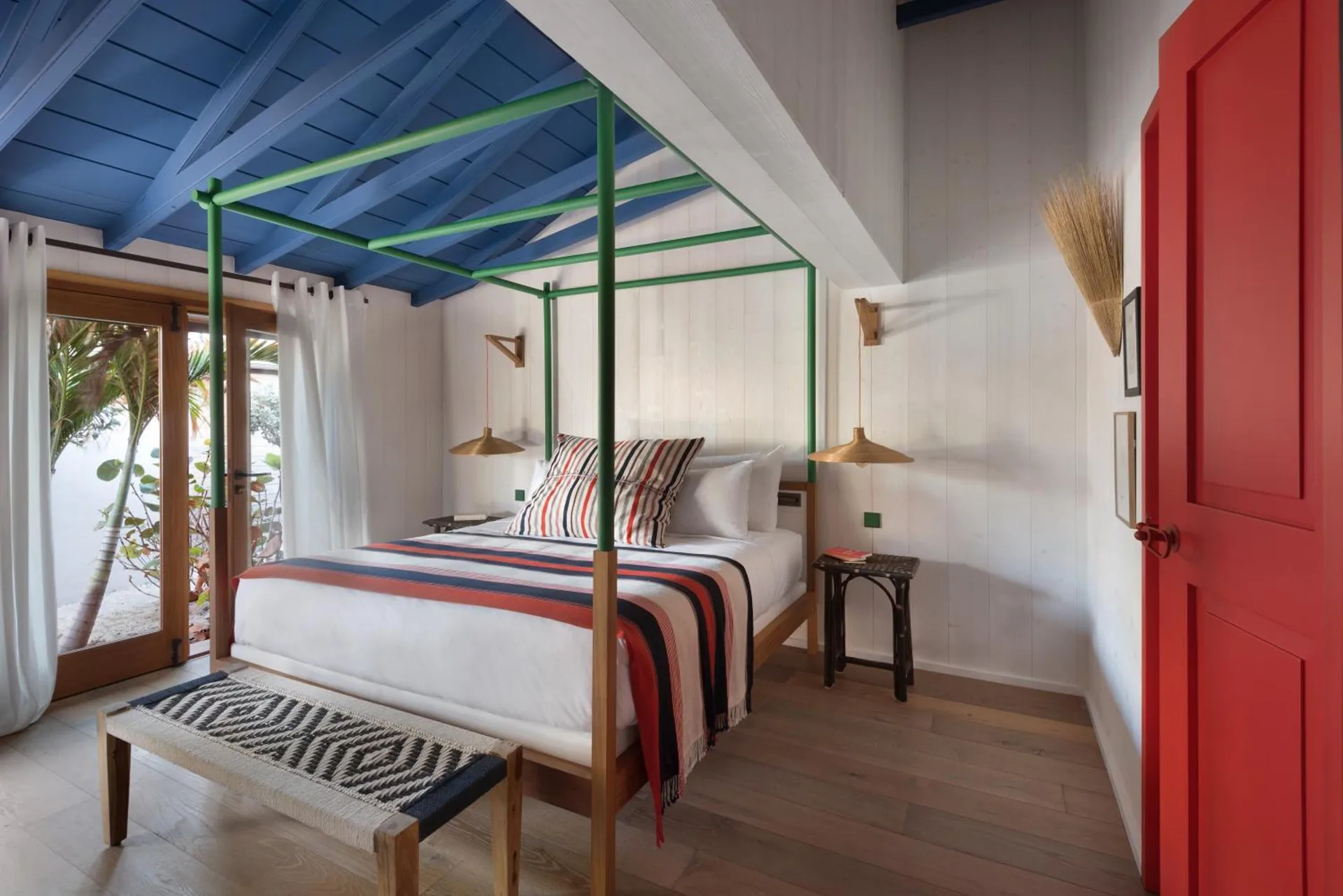 Villa Nanne at Hotel Manapany with private tropical garden setting, luxury furnishings, and secluded St. Barth atmosphere.