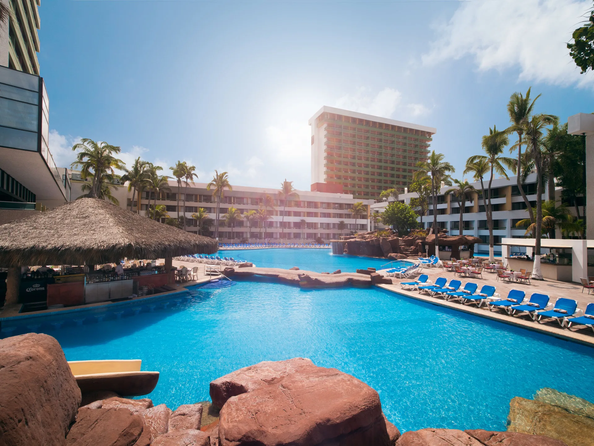 El Cid Castilla Beach Hotel family-friendly Mazatlan resort with beachfront pools and lively activities