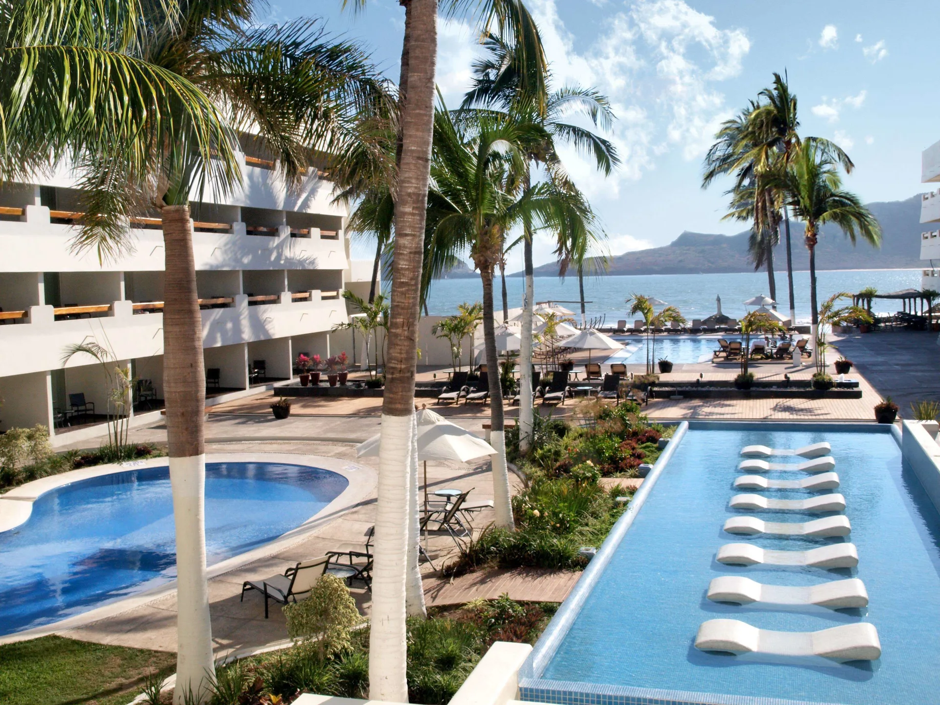 Emporio Mazatlan beachfront hotel with ocean views and central Golden Zone location