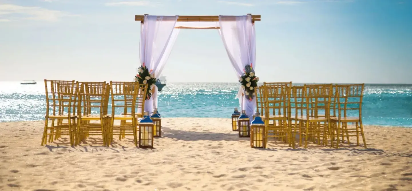 White Bay Beach Venue at Hotel Riu Palace Aquarelle