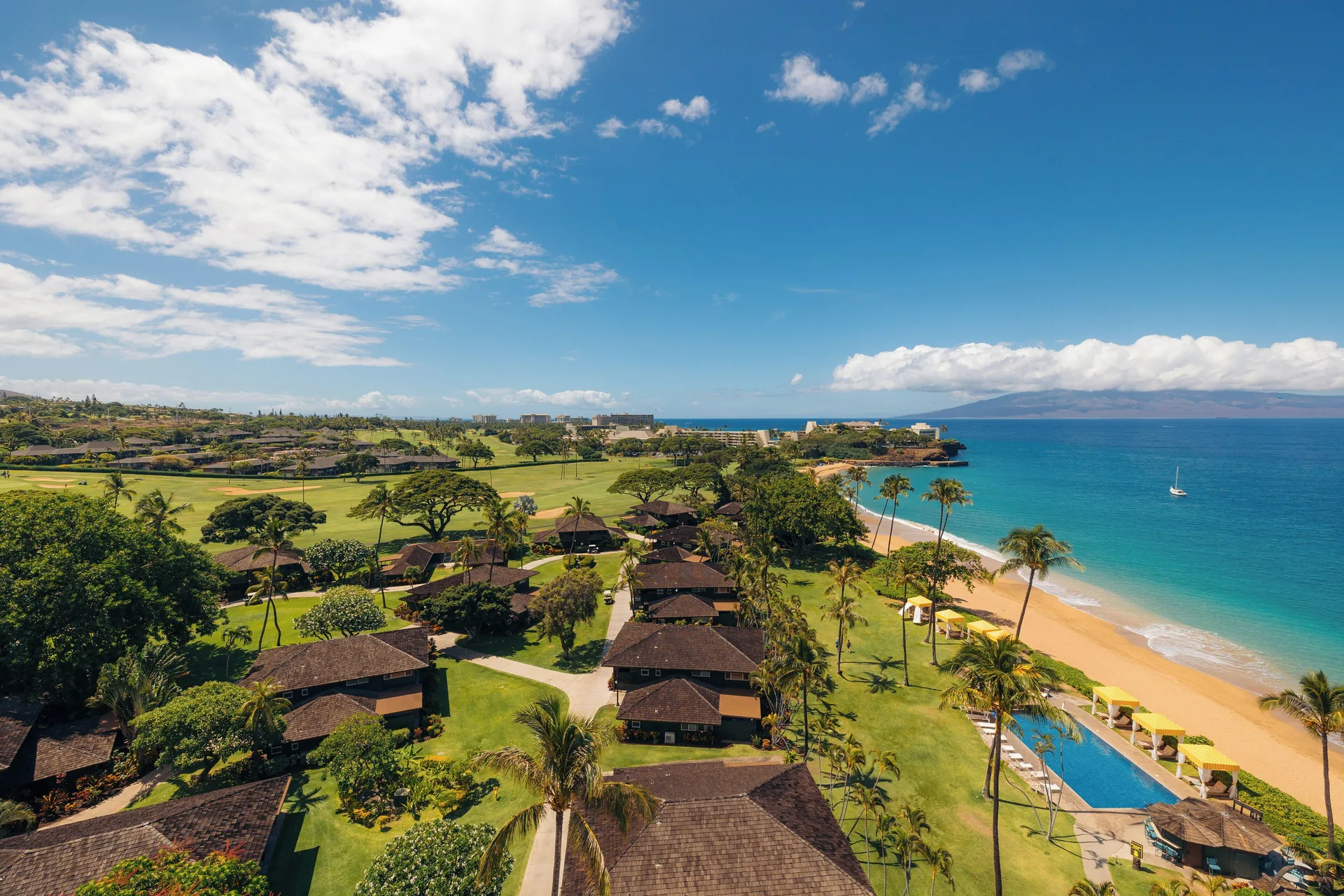 Royal Lahaina Bungalows and Spa beachfront bungalow resort with tropical grounds and Kaanapali location