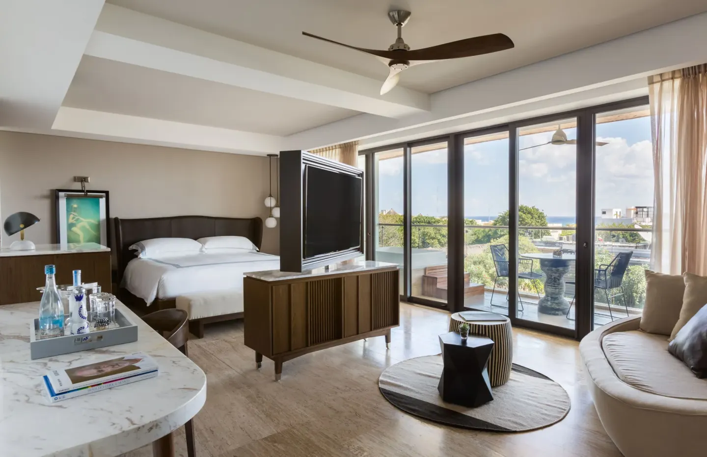 Downtown House Suite Calle Corazon with king bed and balcony at Hyatt Centric Playa del Carmen - Downtown House & Beach House