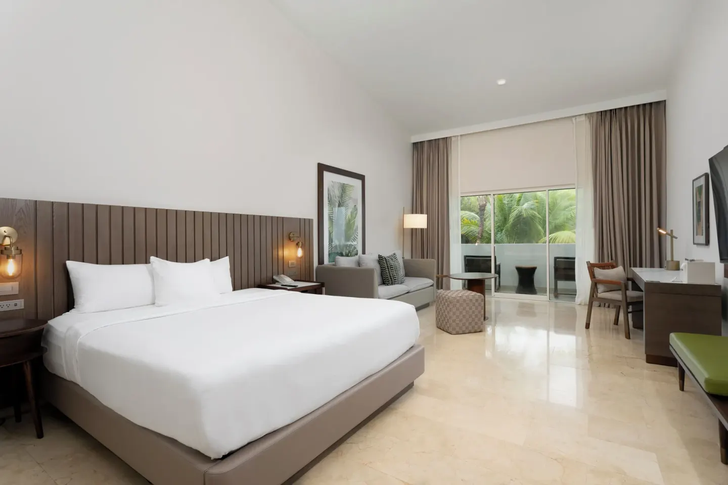 King guest room with balcony at Hyatt Regency Grand Reserve Puerto Rico.
