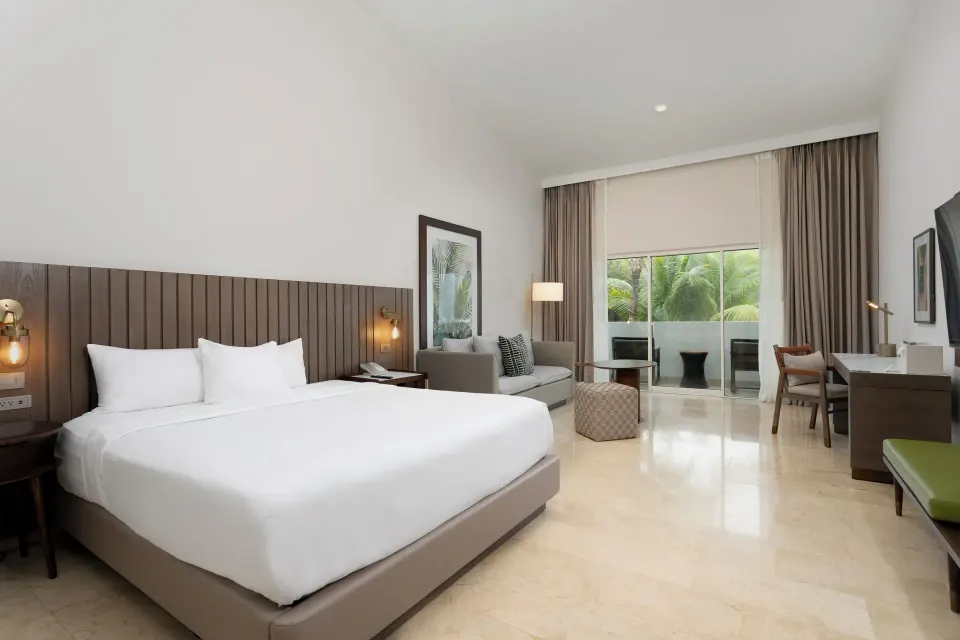 King guest room with balcony at Hyatt Regency Grand Reserve Puerto Rico.