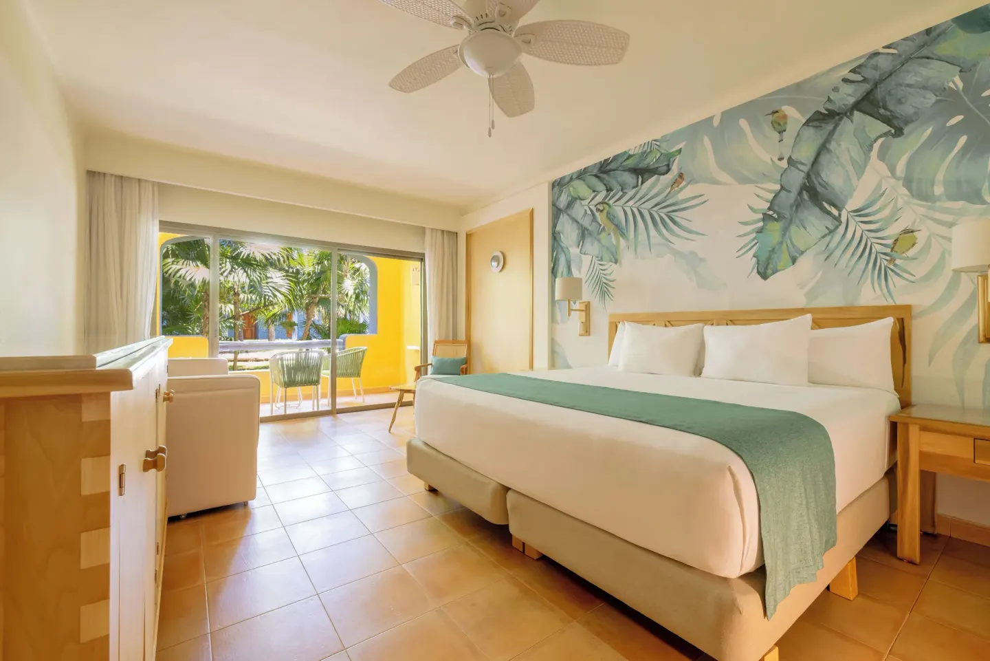 Premium Room near Beach with king bed and balcony at Iberostar Selection Paraíso Lindo.