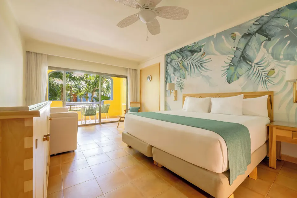 Premium Room near Beach with king bed and balcony at Iberostar Selection Paraíso Lindo.