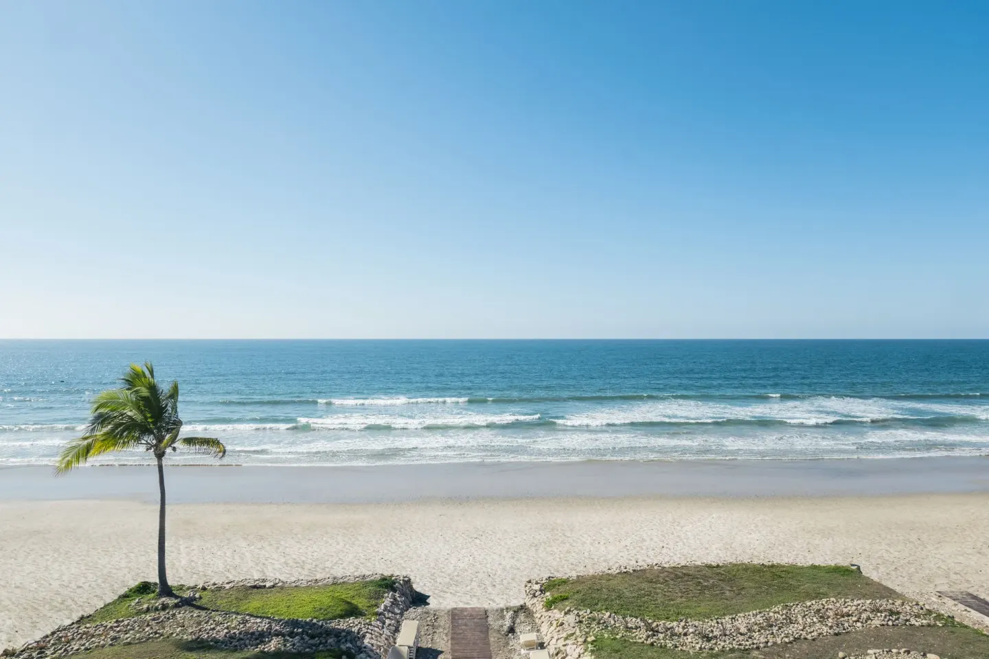 Beach and ocean view from the junior suite at Iberostar Selection Playa Mita.