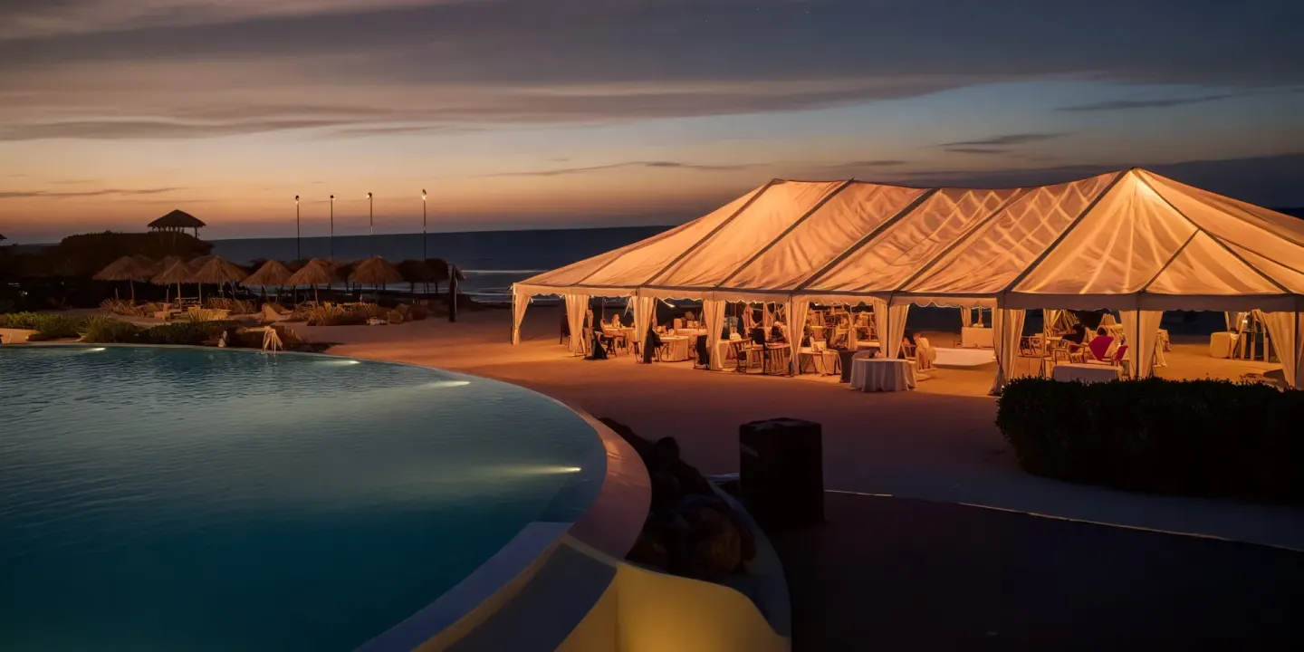 Beach Venue Next to Spa Hut at Iberostar Selection Rose Hall Suites