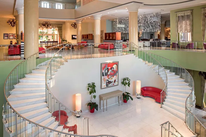 Lobby Staircase Venue at Iberostar Selection Rose Hall Suites