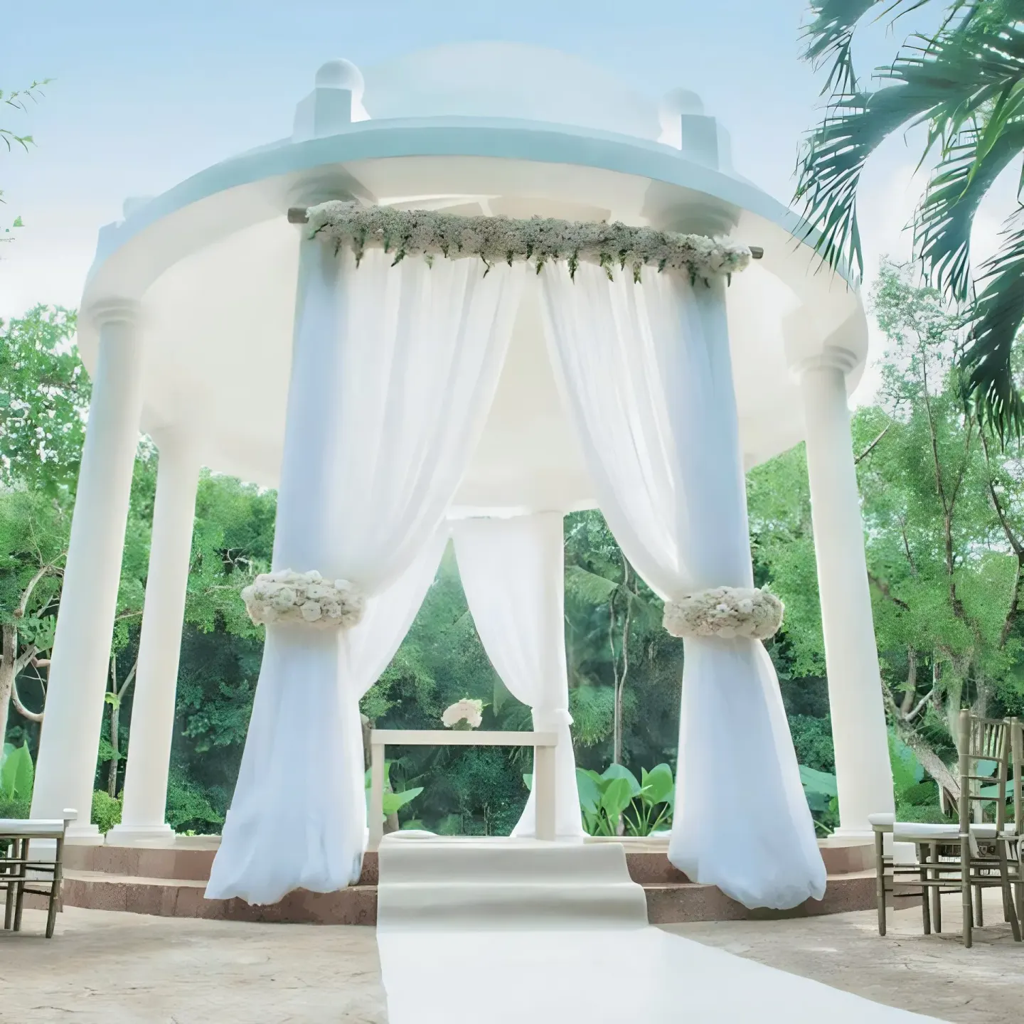 Stone Gazebo Venue at Iberostar Waves Paraíso Beach