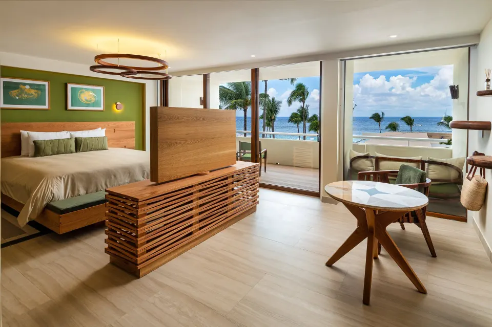 King room with balcony and ocean view at InterContinental Presidente Cozumel Resort Spa