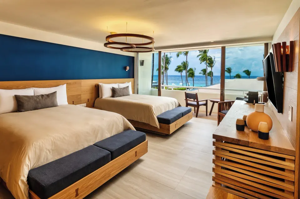Classic Room with two beds and ocean view at InterContinental Presidente Cozumel Resort Spa