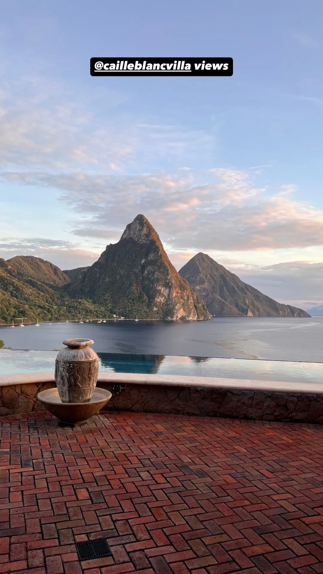 Caille Blanc Villa and Hotel luxury Soufriere property with infinity pool Piton views and suites