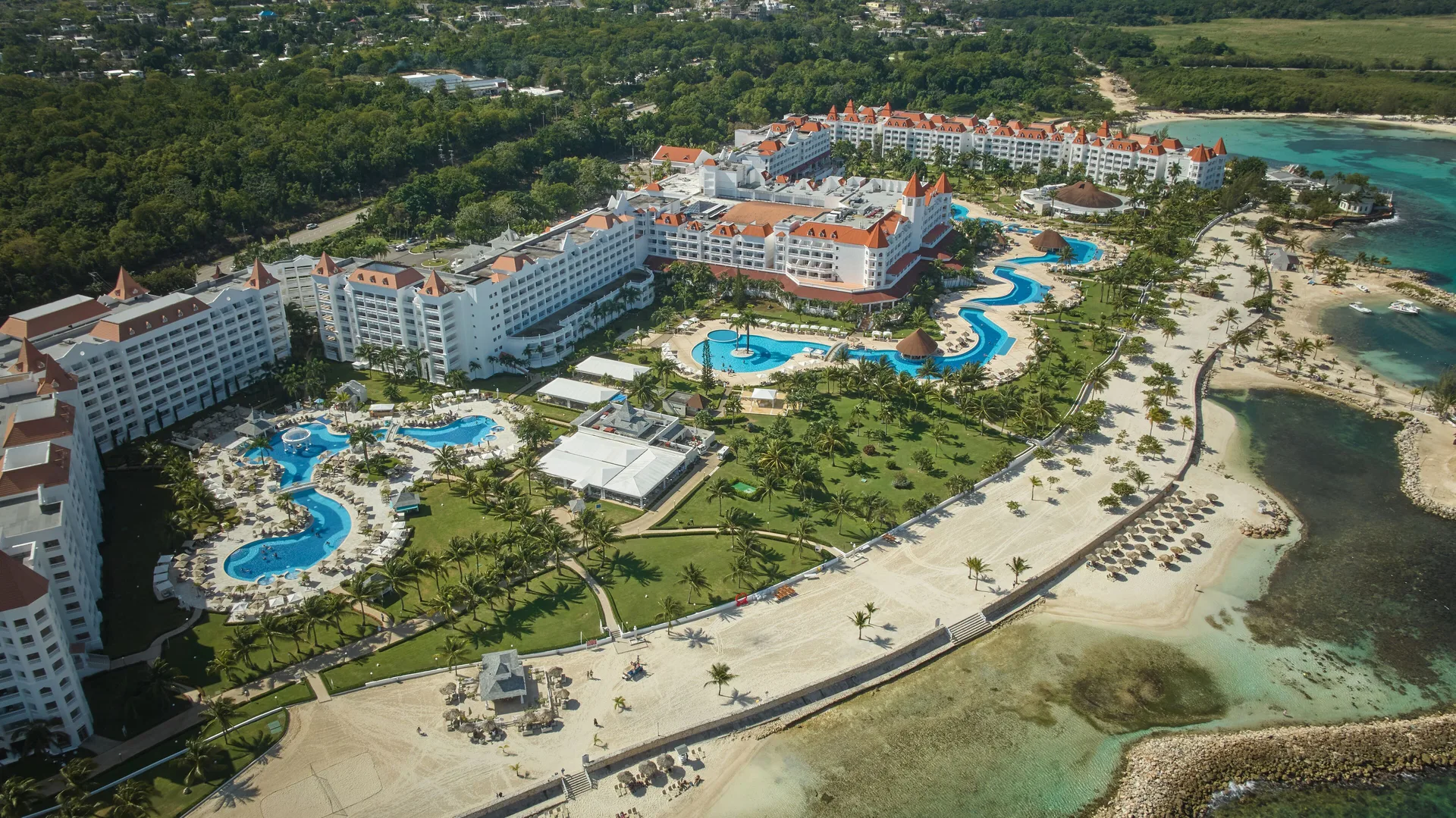 Bahia Principe Luxury Runaway Bay adults-only all-inclusive resort with beachfront pools and upscale amenities