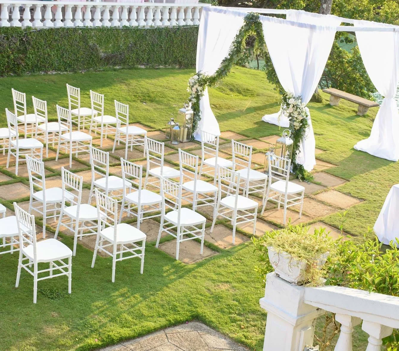West Wing Lawn Venue at Jamaica Inn