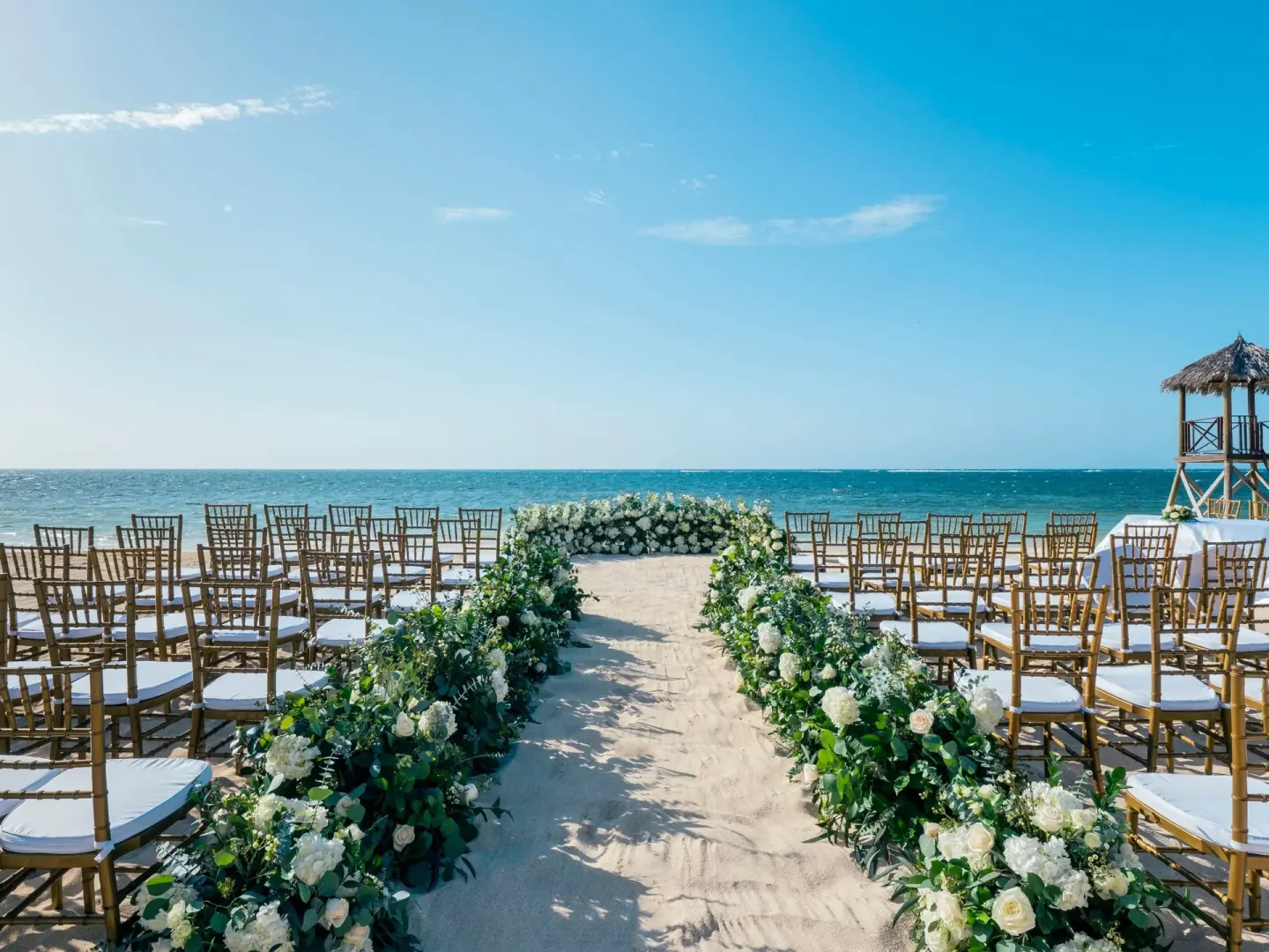 Beachfront (in front of Infinity Pool) Venue at JOIA Rose Hall by Iberostar