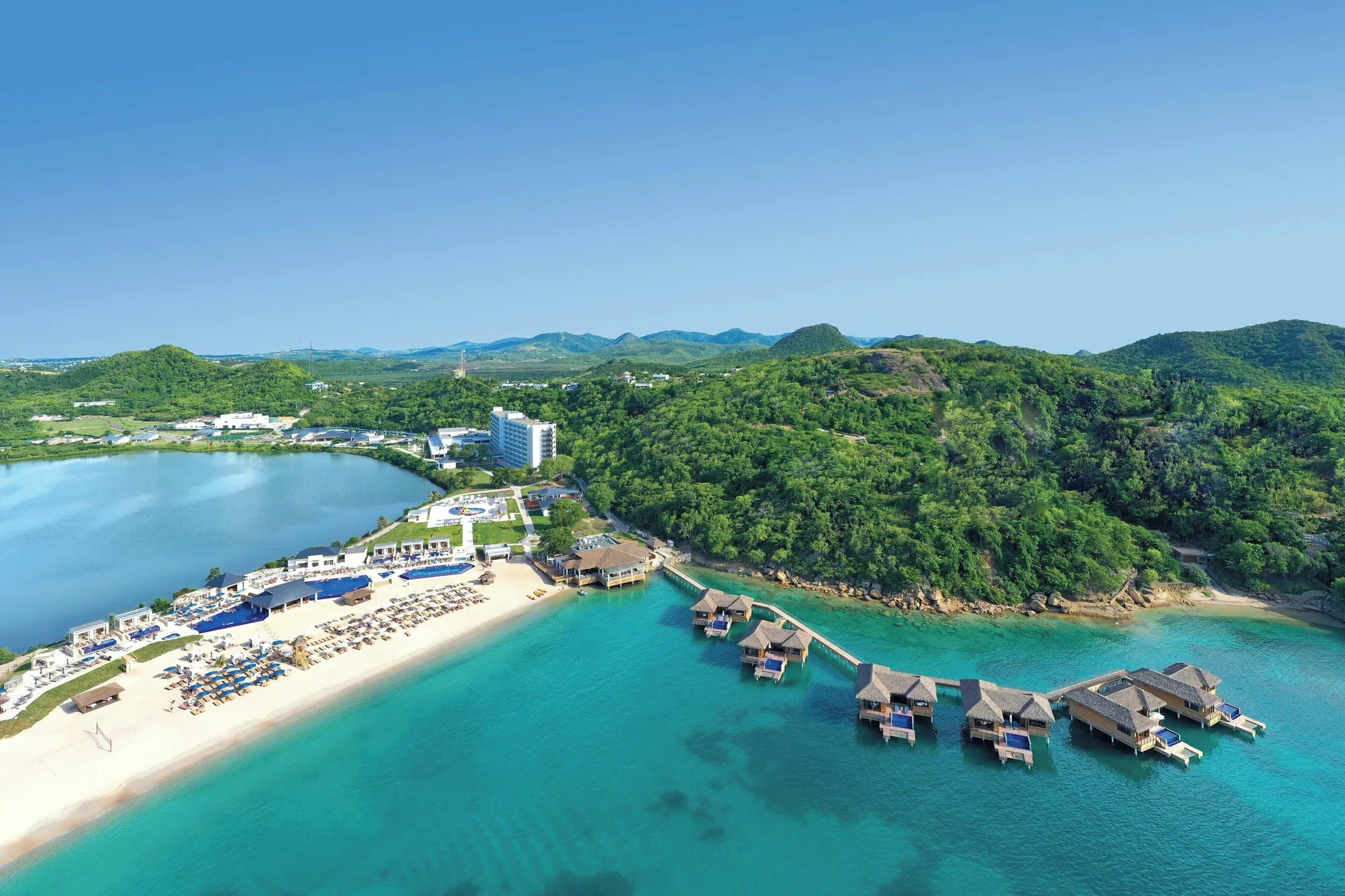 Royalton Antigua all-inclusive resort with modern beachfront design and family-friendly amenities