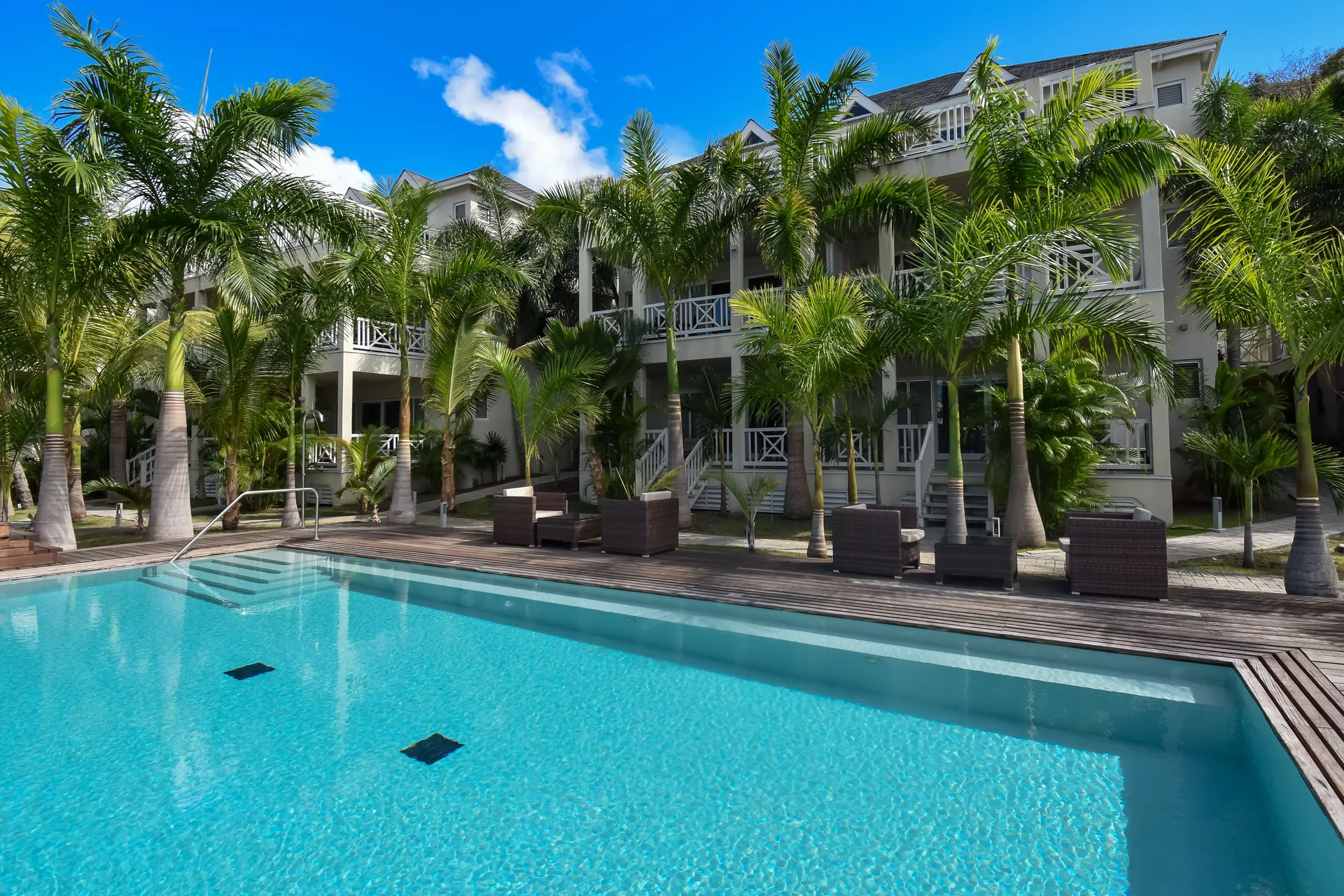 South Point Antigua boutique waterfront hotel with marina views and contemporary suite design