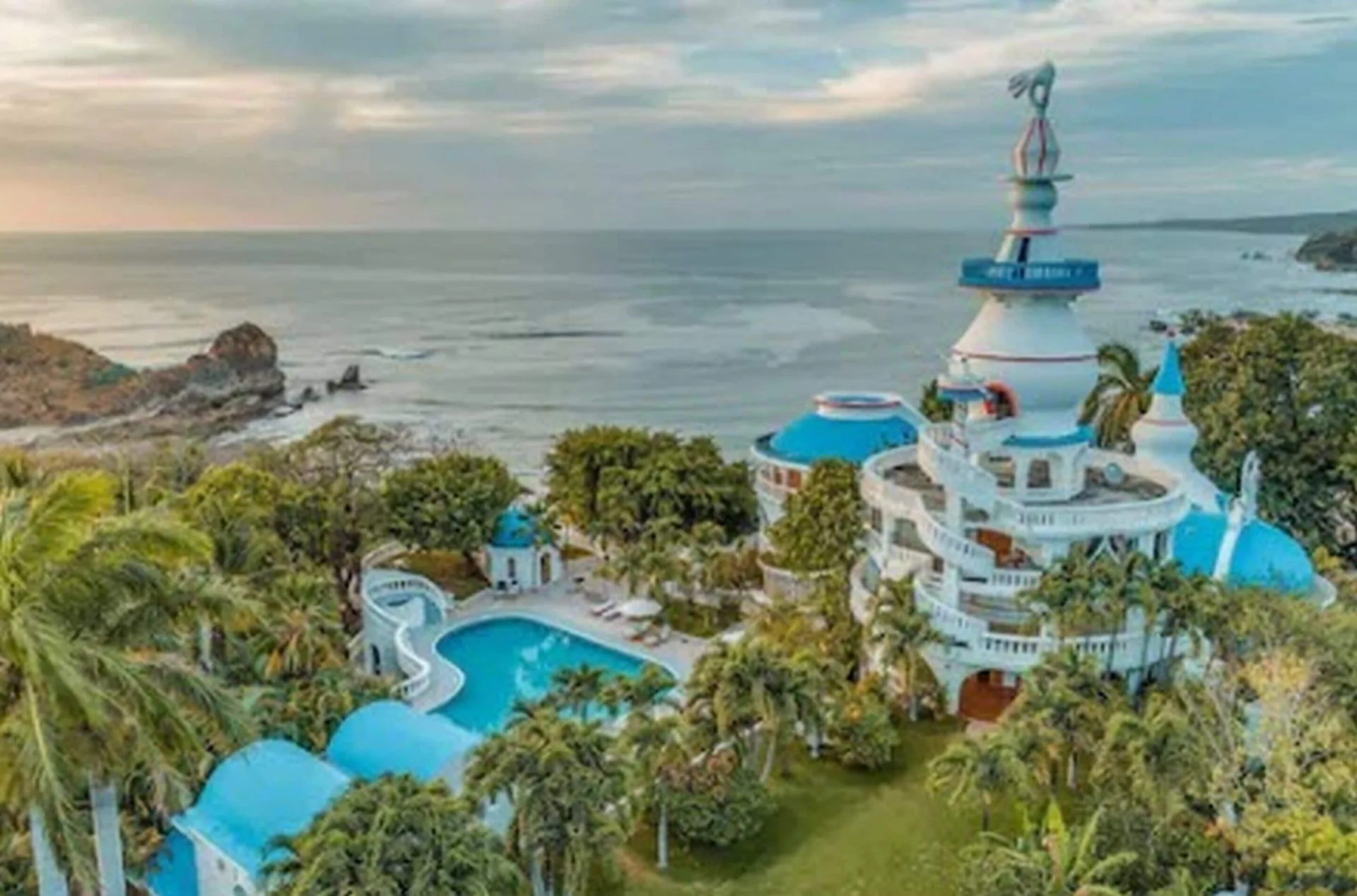 Nosara Beach Hotel beachfront landmark with ocean views and relaxed surf-town character