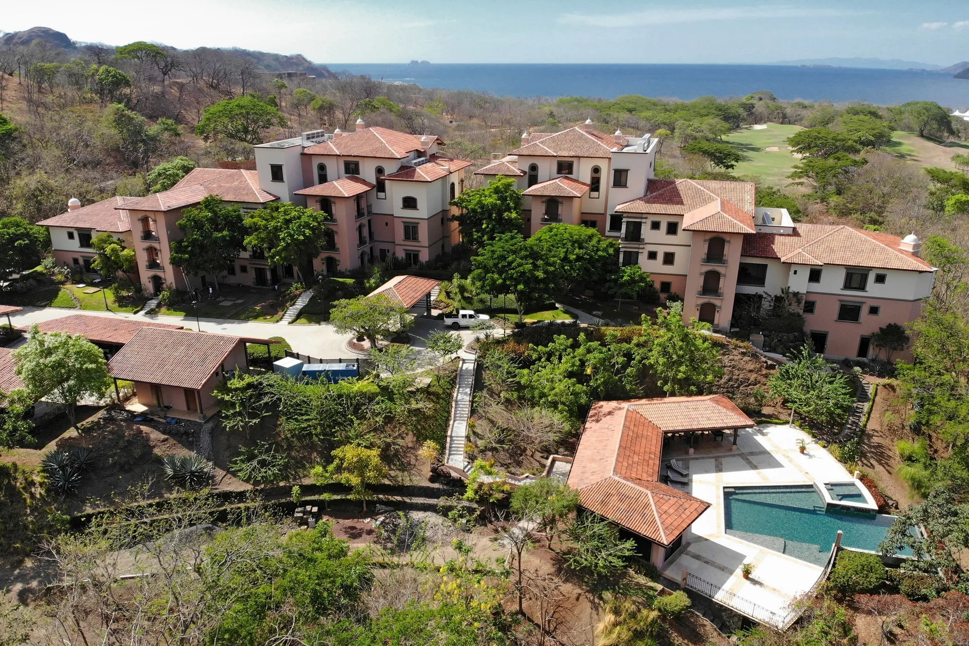 Reserva Conchal Resort Jobo Complex vacation residences with coastal resort setting and tropical grounds