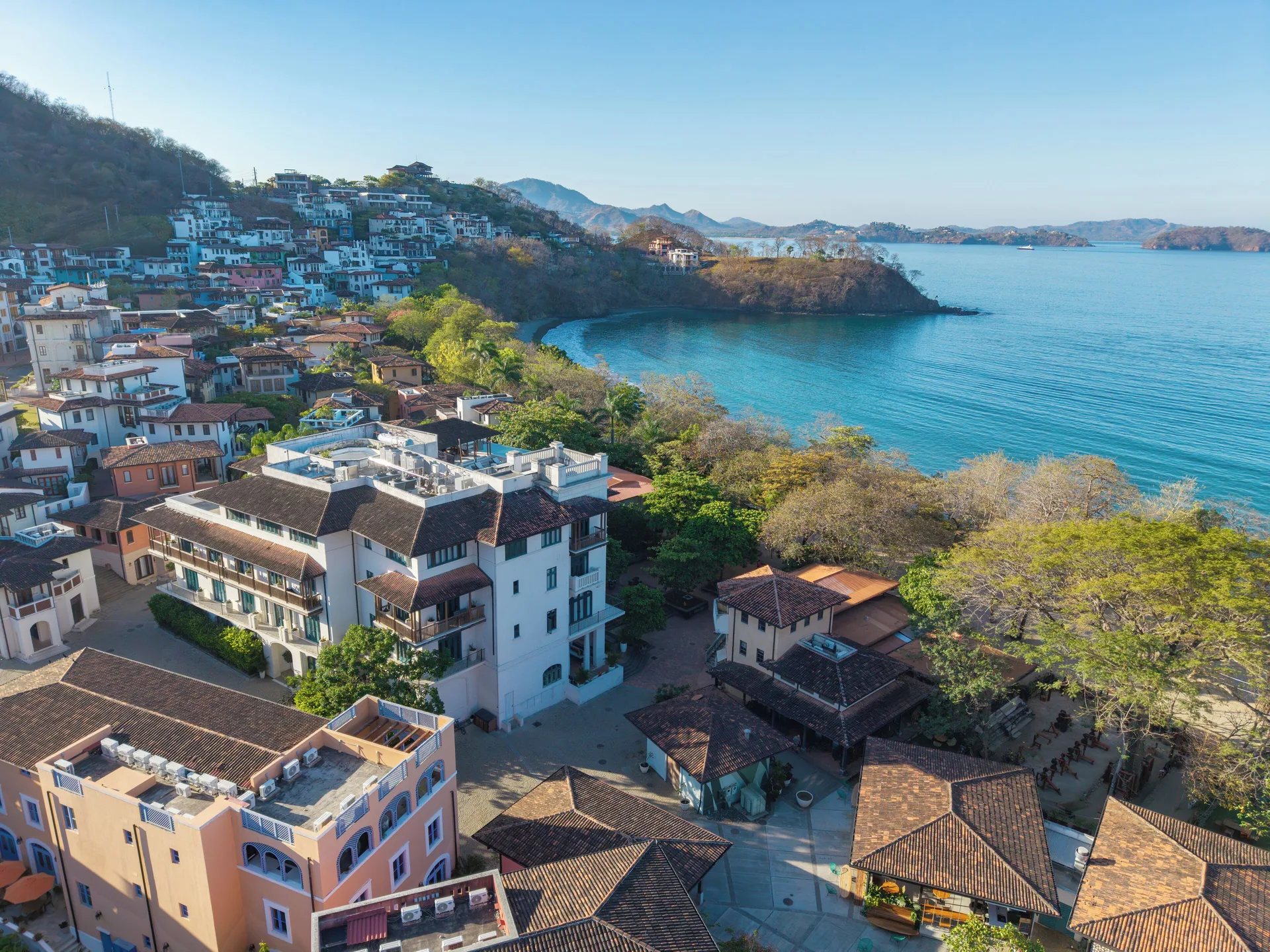 Santarena Hotel at Las Catalinas boutique coastal hotel with walkable village setting and rooftop pool