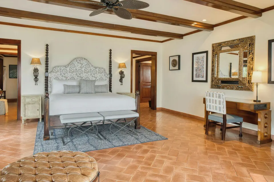 Presidential Suite king bedroom at JW Marriott Guanacaste Resort and Spa.