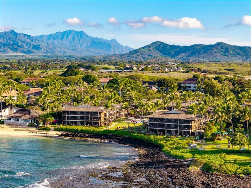 Inside the Ocean View Suites at Ko'a Kea Resort on Po'ipu Beach — from the hotel's own gallery.